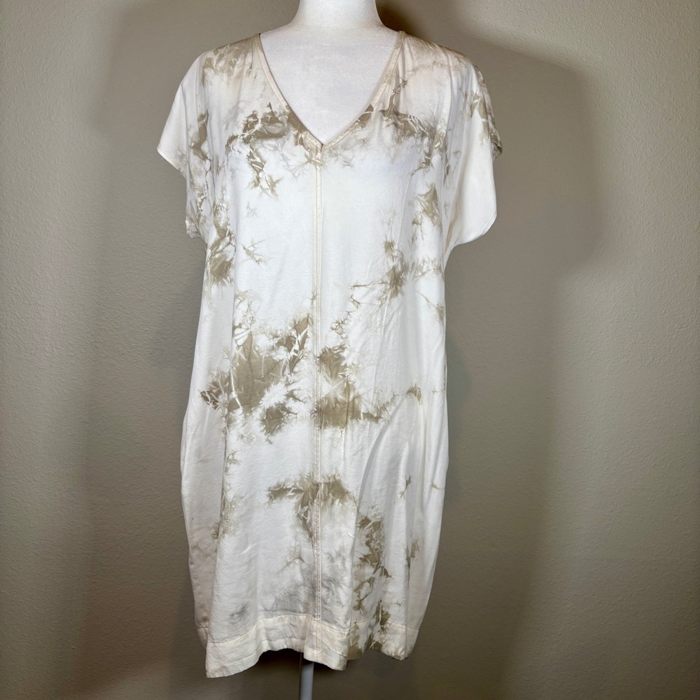 NWOT Maven West Cream Tie Dye Dress Size Small - Picture 2 of 7